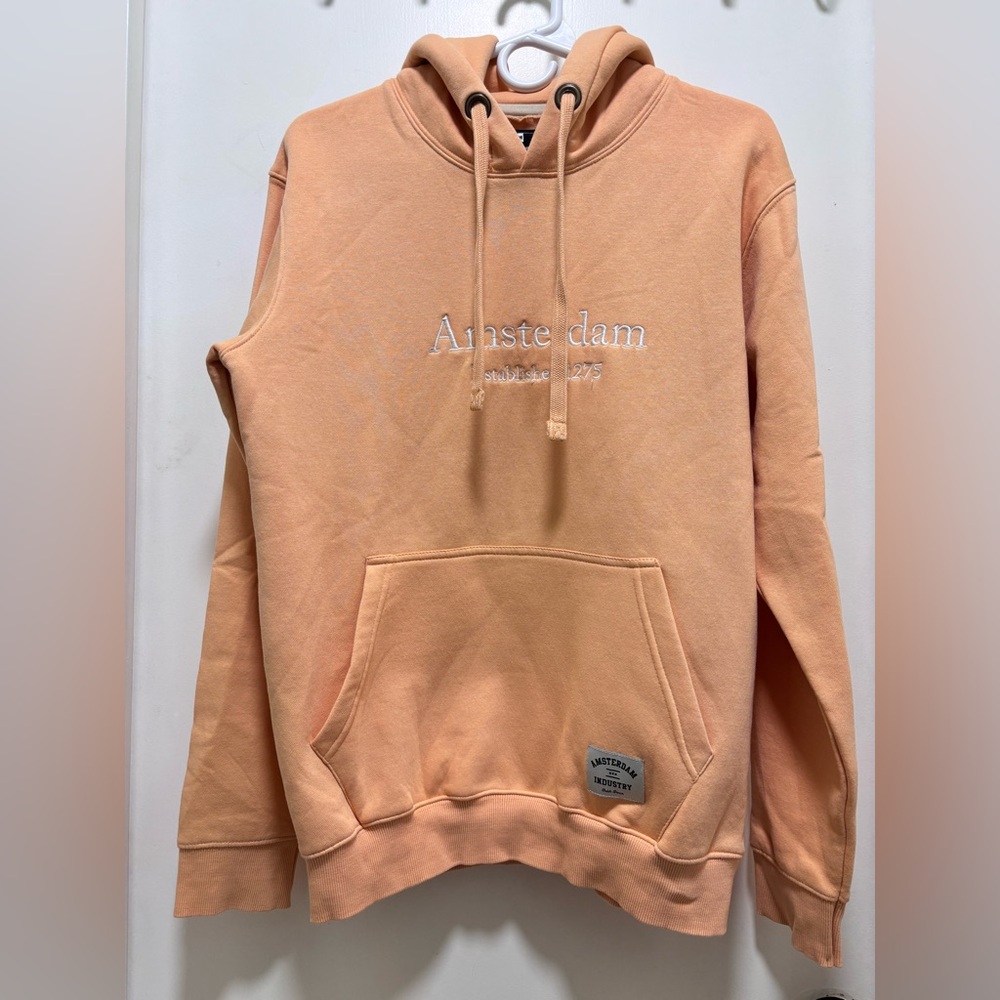 Amsterdam Industry Men’s Peach Hoodie | Size M